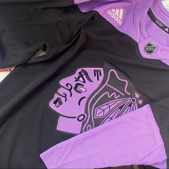 adidas Other - 🆕 Adidas Blackhawks Athntc Jersey 'Fight Cancer'